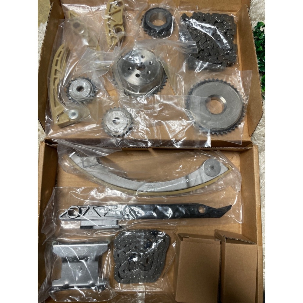 Timing Chain Kit fit for Tensioner Guide Rail Crank Sprocket Replacement